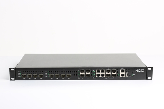 HiOSO FTTH  EPON OLT 8 PON OLT 4SFP GE 4 Combo Dual Power Supply Support Other Brand ONU ONT