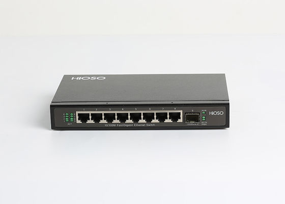 HiOSO 8K MAC learning Anti High Voltage 10 Port PoE Switch Black
