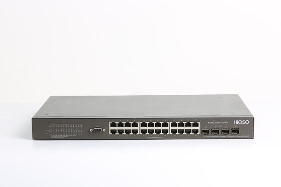 128G Backplane 16K MAC Learning POE Switch , 28 Port Managed Switch