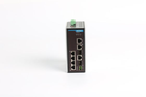 4 1000M Rj45 2 1000M Combo Ports Din Rail Mount Network Switch 6 Ports