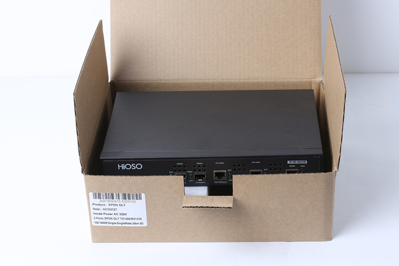 Hioso FTTH Fiber Optic 2 Pon Olt Epon Optical Line Terminal 20KM Distance