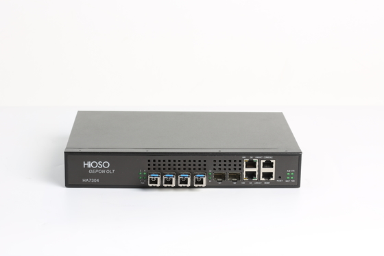 FTTH Hioso EPON OLT HA7304 Olt 4pon Fiber Optic Equipment 4 SFP Ports