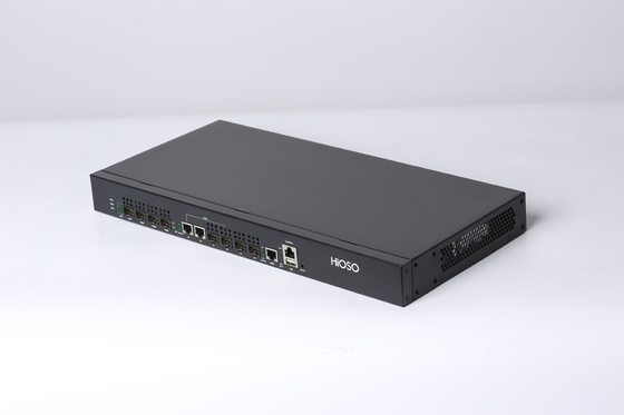 1 U Rack Hioso EPON OLT 4 Pon 2 SFP GE 2 Combo Port 20KM Max Distance