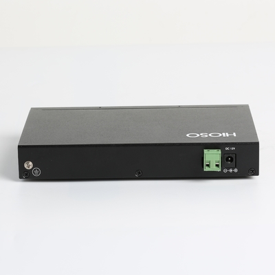 Hioso 8 Rj45 TP Ports +2 ge Fiber Uplink Ports Ethernet Access Switch Gigabit Ethernet Switch