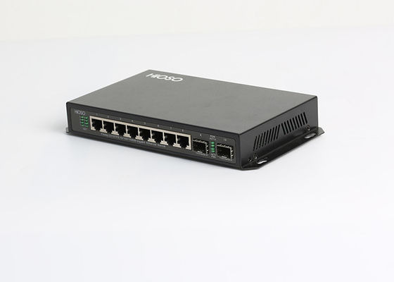 8 10/100/1000M RJ45 2 1000M SFP Ports Gigabit Ethernet Switch 10 Ports