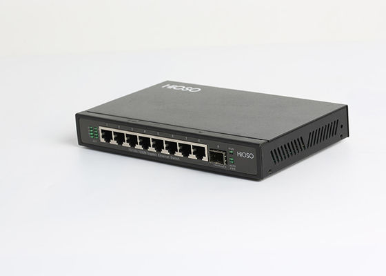 8 10/100/1000M RJ45 1 100/1000M SFP Uplink Ports Gigabit Network Switch 9 port