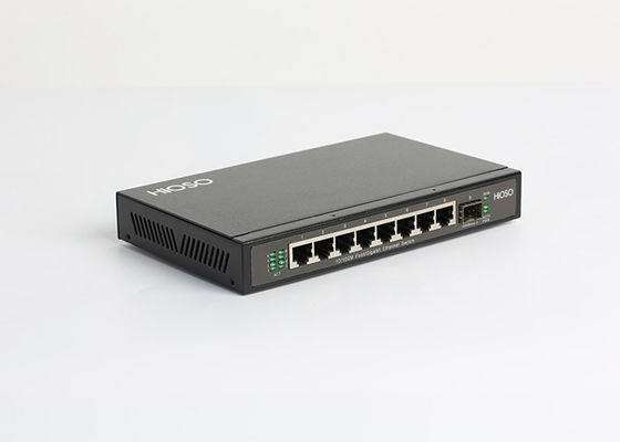 HiOSO 8K MAC learning Anti High Voltage 10 Port PoE Switch Black