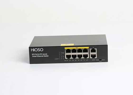 10 Ports Non Standard PoE Switch 8 100M PoE Ports + 2 100M RJ45 Ports