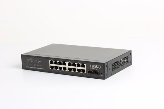 8K MAC Learning CCC Certified AC110V Ethernet Access Switch 18 Ports
