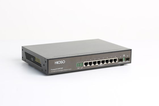 8 10/100M PoE Ports 2 1000M SFP Ports Poe Ethernet Switch 10 Ports