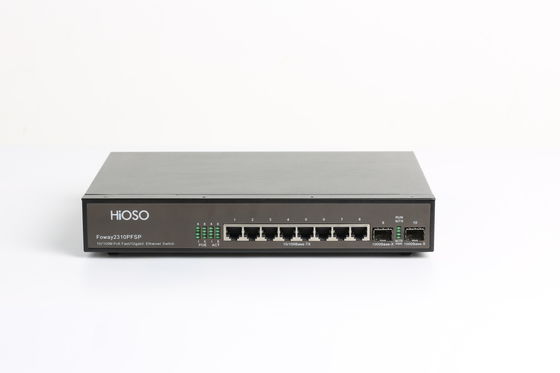 8 10/100M PoE Ports 2 1000M SFP Ports Poe Ethernet Switch 10 Ports
