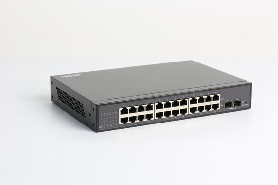 24 1000M Rj45 Ports 2 1000M SFP Ports Gigabit Ethernet Switch 26 Ports