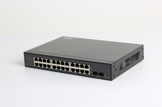 24 1000M Rj45 Ports 2 1000M SFP Ports Gigabit Ethernet Switch 26 Ports