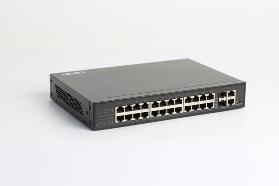 24 10/100M RJ45 Ports 2 1000M Combo Ports Rj45 Ethernet Switch 26 Ports