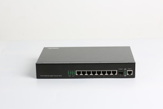Industrial HiOSO CAT5: 100M PoE+ Switch 10 Ports With CCC Approval
