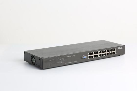 HiOSO 16 10/100M RJ45 Ports 2 GE Combo Uplink Ports Ethernet Access Switch 18 Ports