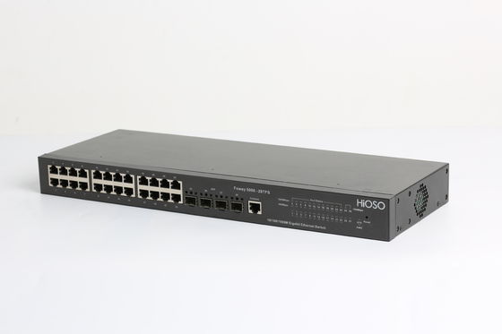AC110V Cat5 Cable 100m 28 Port Managed Switch , Gigabit Switch POE