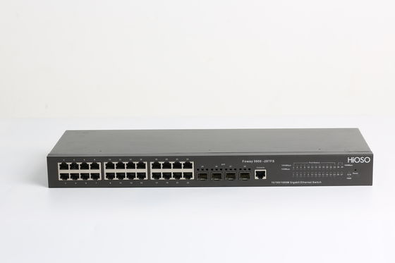 AC110V Cat5 Cable 100m 28 Port Managed Switch , Gigabit Switch POE