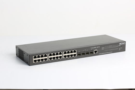 AC110V Cat5 Cable 100m 28 Port Managed Switch , Gigabit Switch POE