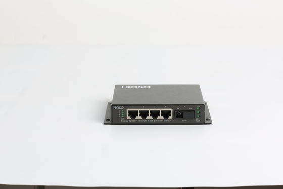 4 RJ45 Ports 1 100M FX Uplink Port Ethernet Access Switch 5 Port