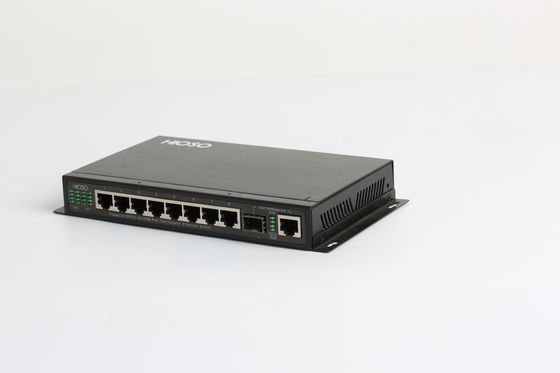 8 100M RJ45 PoE Ports + 2 1000M SFP Ports PoE Network Switch