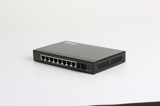 Heat Dissipating IEEE802.3af 15.4W 2 Fiber Ports POE Switch