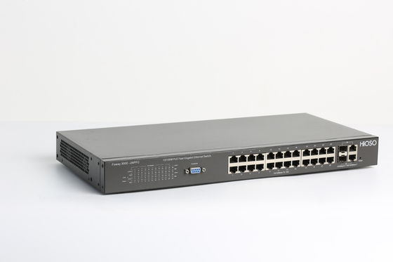 Industrial 24 100M POE Ports 2 1000M Combo Ports 26 Port POE Switch Small