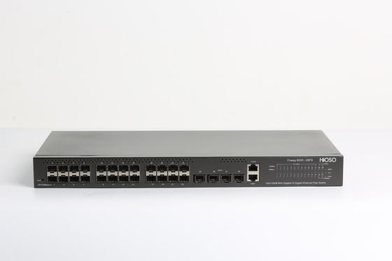 AC110V 10G SFP+ Uplink Port Fiber Optic Network Switch 28 port
