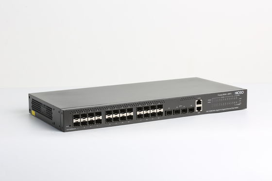 AC110V 10G SFP+ Uplink Port Fiber Optic Network Switch 28 port