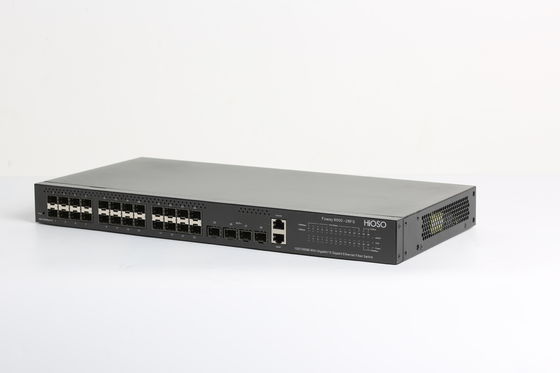 AC110V 10G SFP+ Uplink Port Fiber Optic Network Switch 28 port