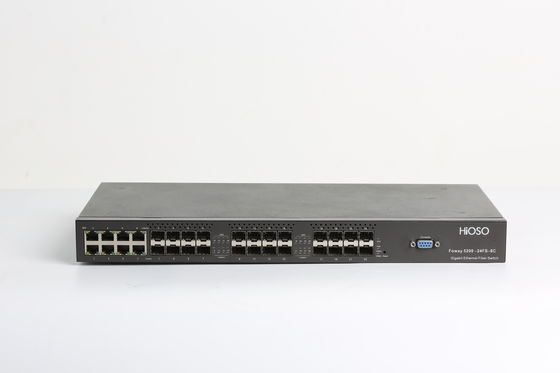 Super Thin 16 1000M SFP 8 Combo Uplink Optical Bypass Switch 24 Port