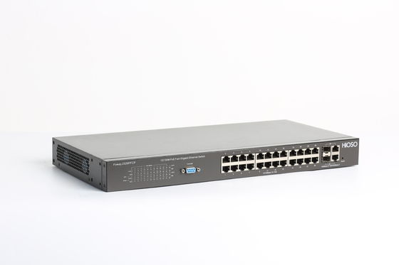 Easy Management HiOSO 370W AC220V Gigabit POE Switch 26 Port