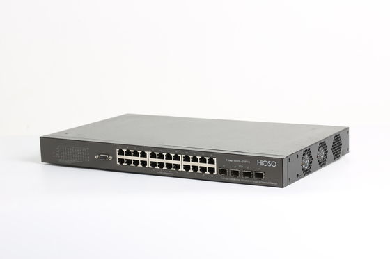 128G Backplane 16K MAC Learning POE Switch , 28 Port Managed Switch