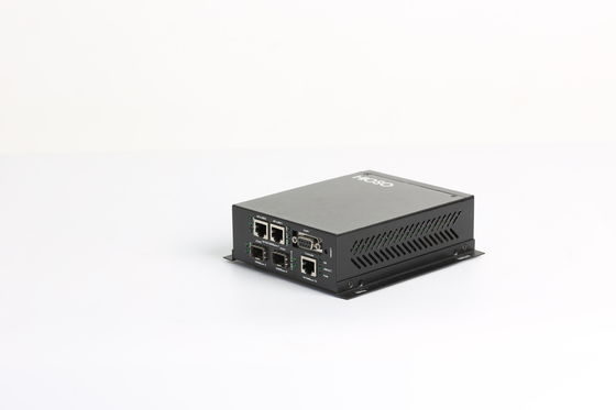 Black Metal DC12V 5A 1000M Uplink FTTH OLT For Ftth Solutions