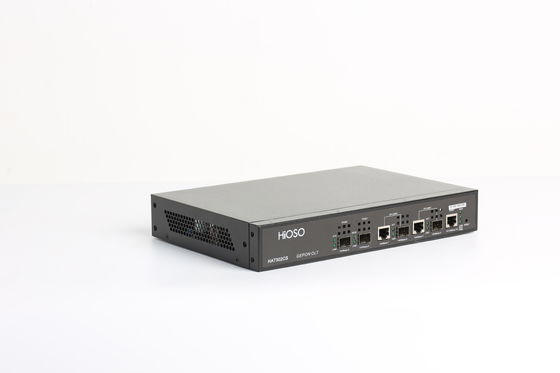 HiOSO 2 Pon FTTH OLT Mini OLT EPON Compatible With Fttx Onu