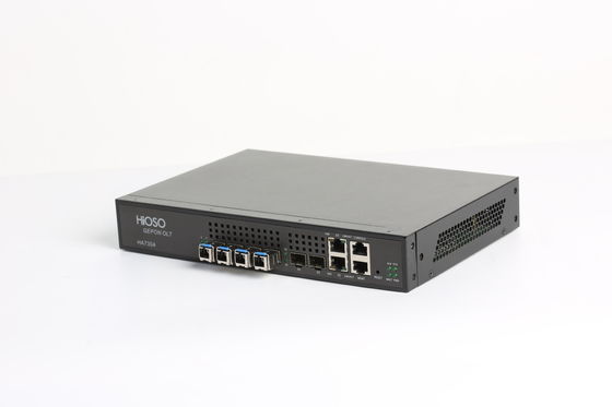 4 Pon FTTH OLT 1 U Rack Epon Olt Gigabit TP SFP Port Compatible
