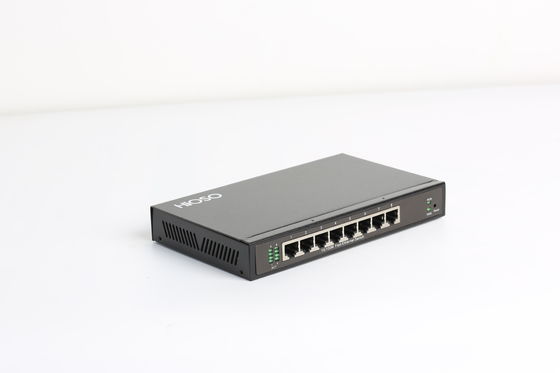 WEB Management 8 10/100M Rj45 Ports Fiber Optic Switch DC12V