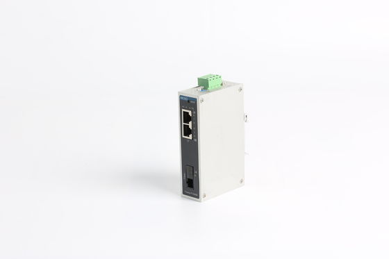 IP30 Casing 2 10/100M Ports Fiber Media Converter Industrial