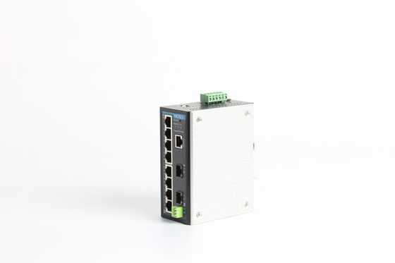 8 1000M Rj45 2 1000M SFP Ports Ethernet Switch Din Rail Mount Foway 4510TFSM