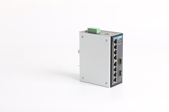 CCC Certified IP40 Metal Shell DC12V Din Rail Ethernet Switch 10 Port