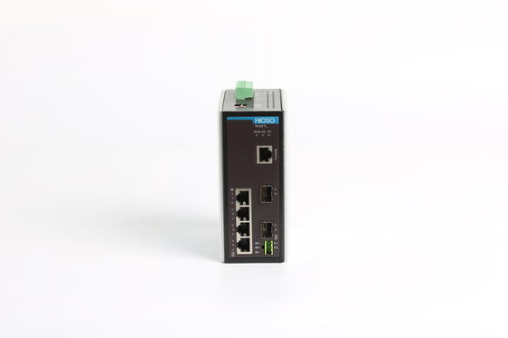 4 Rj45 Ports 2 1000M SFP Ports Gigabit Din Rail Ethernet Switch , Din Rail Managed Switch