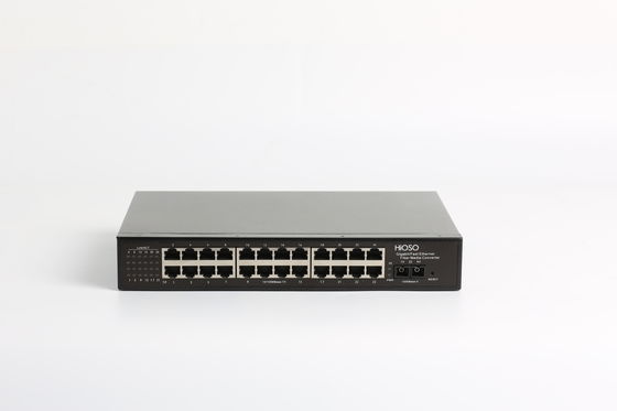 24 Ports Fiber Media Converter 24 10 / 100M rj45 + 1 1000M Fx Port