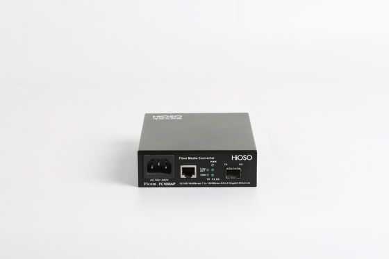 Grey  Single Mode DC48V Fiber Media Converter With CCC Certification