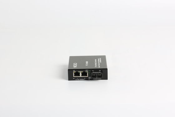 2 1000m Rj45 Ports 1 1000m Fx Port Gigabit Media Converter Black