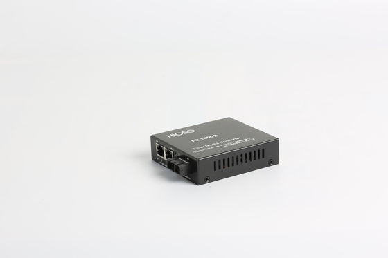 2 1000m Rj45 Ports 1 1000m Fx Port Gigabit Media Converter Black