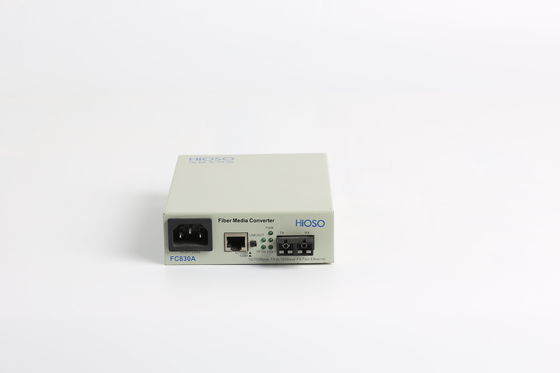 HiOSO 850nm Optical To Ethernet Converter , Optical Media Converter 2W