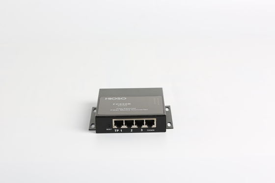 HiOSO DC12V RJ45 Connector Single Fibre Media Converter Black
