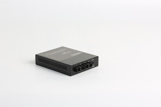 2 1000M SC 3 100M Ports Fiber Media Converter , SC Converter Single Fiber
