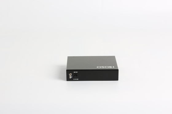 HiOSO Ring Type Black 850nm Managed Fiber Media Converter 5 Port