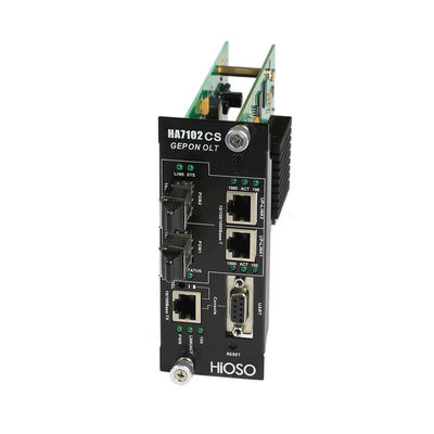 2 1000M RJ45 1490nm 2PON Network Management Card With 3U EPON Chassis